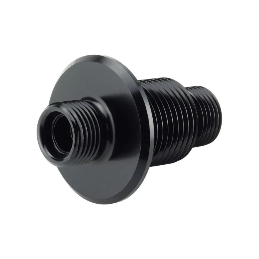 AC -8 Bulkhead Slangadapter & Låsmutter - SvartT7 Design