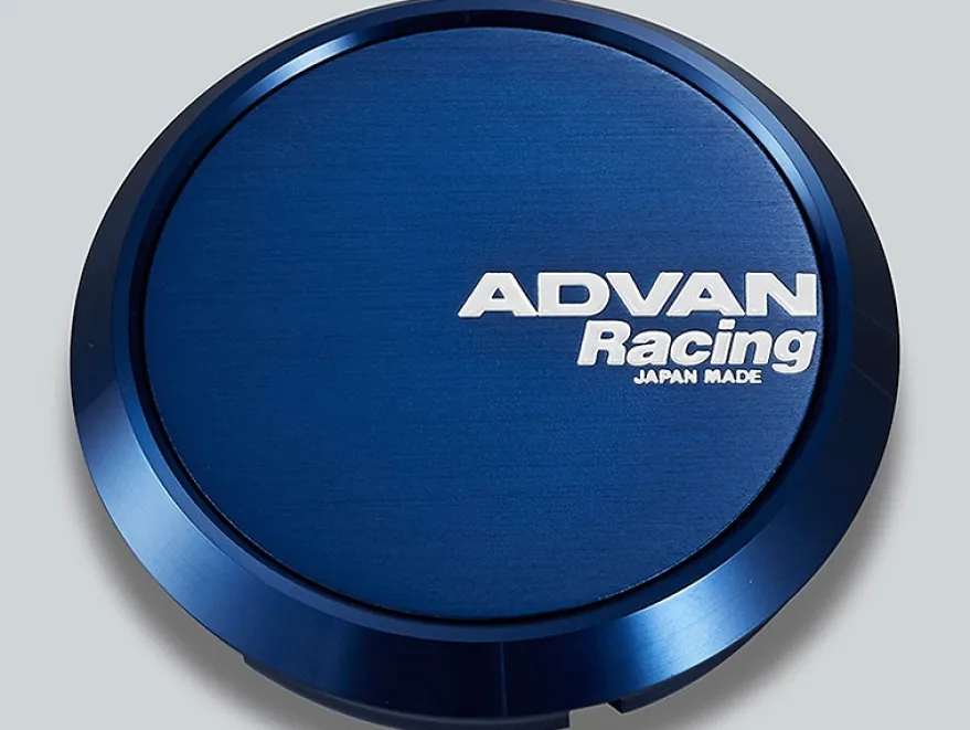 Advan 73mm Platt Centrumkåpa - Blå Anodiserad