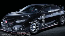 Advan RG-4 18x7.5 +50 5x100 Racing Hyper Black & Svarvad Kant Fälg