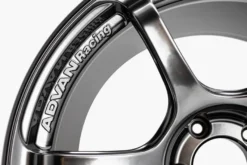 Advan RG-4 18x8 +45 5x120 Racing Hyper Black & Svarvad Kant Fälg