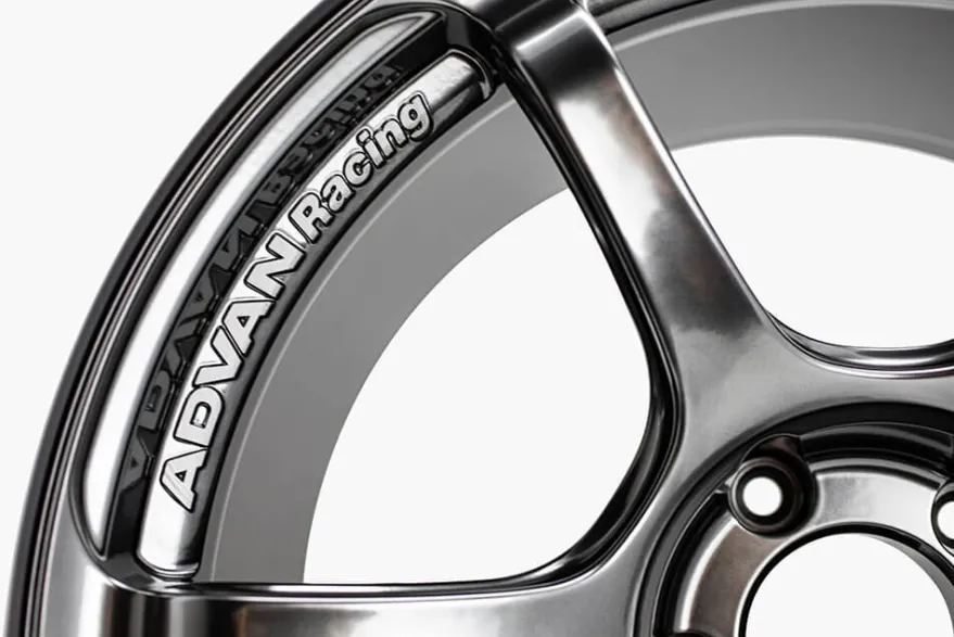 Advan RG-4 18x9 +53 5x120 Racing Hyper Black & Svarvad Kant Fälg