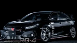 Advan RG-4 18x10.5 +32 5x112 Racing Hyper Black & Svarvad Kant Fälg