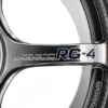 Advan RG-4 18x10 +35 5x114.3 Racing Hyper Black & Svarvad Kant Fälg