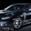 Advan RG-4 18x9 +25 5x114.3 Racing Hyper Black & Svarvad Kant Fälg