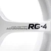 Advan RG-4 18x8 +44 5x114.3 Racing Vit & Svarvad Kant Fälg