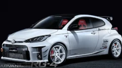 Advan RG-4 18x10 +35 5x114.3 Racing Vit & Svarvad Kant Fälg