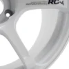 Advan RG-4 18x11 +30 5x114.3 Racing Vit & Svarvad Kant Fälg