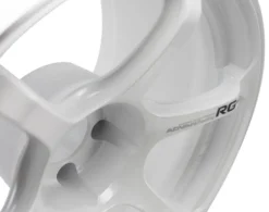 Advan RG-4 18x10.5 +32 5x112 Racing Vit & Svarvad Kant Fälg