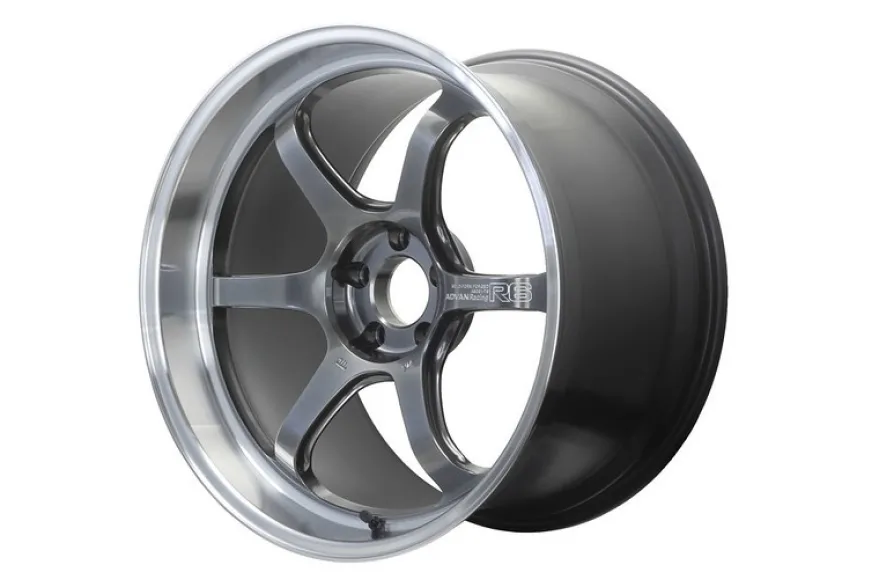 Advan R6 20x10,5 +24mm 5-114,3 Machining & Racing Hyper Svart Fälg