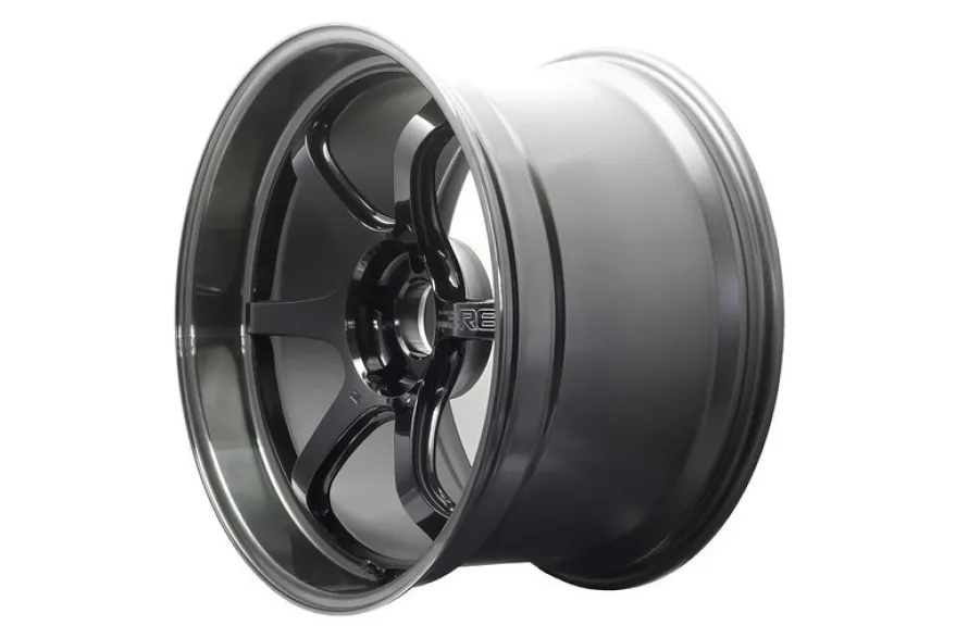 Advan R6 20x9,5 +35mm 5-114,3 Machining & Svart Coating Graphite Fälg