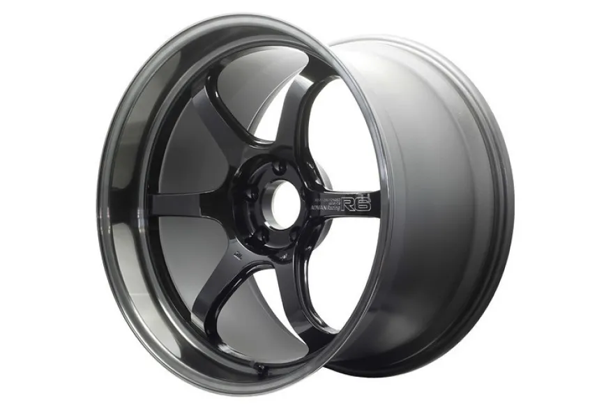 Advan R6 20x9,5 +35mm 5-114,3 Machining & Svart Coating Graphite Fälg