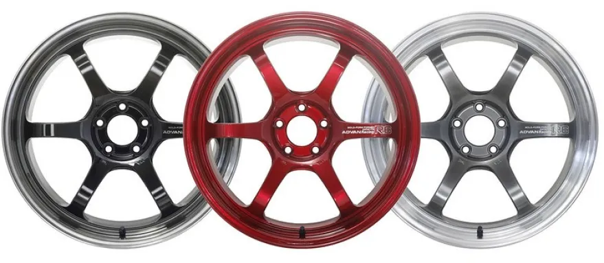 Advan R6 20x9,5 +35mm 5-114,3 Machining & Svart Coating Graphite Fälg