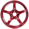 Advan TC4 18x8,5 +45 5-112 Candy Racing Red Fälg & Ring