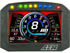 AEM CD-5 Carbon Digital Dash Flat Panel (Utan Logger / Utan GPS)