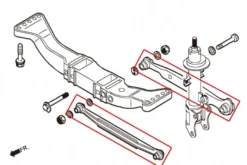 Alfa 156 97-07 Bakre Lateral-stag Hardrace