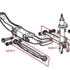 Alfa 156 97-07 / 147 00-10 / GT 03-10 Bakre Lateralstag Främre Hardrace