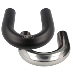 Aluminiumböj 180° Svart / Silver QSP Products