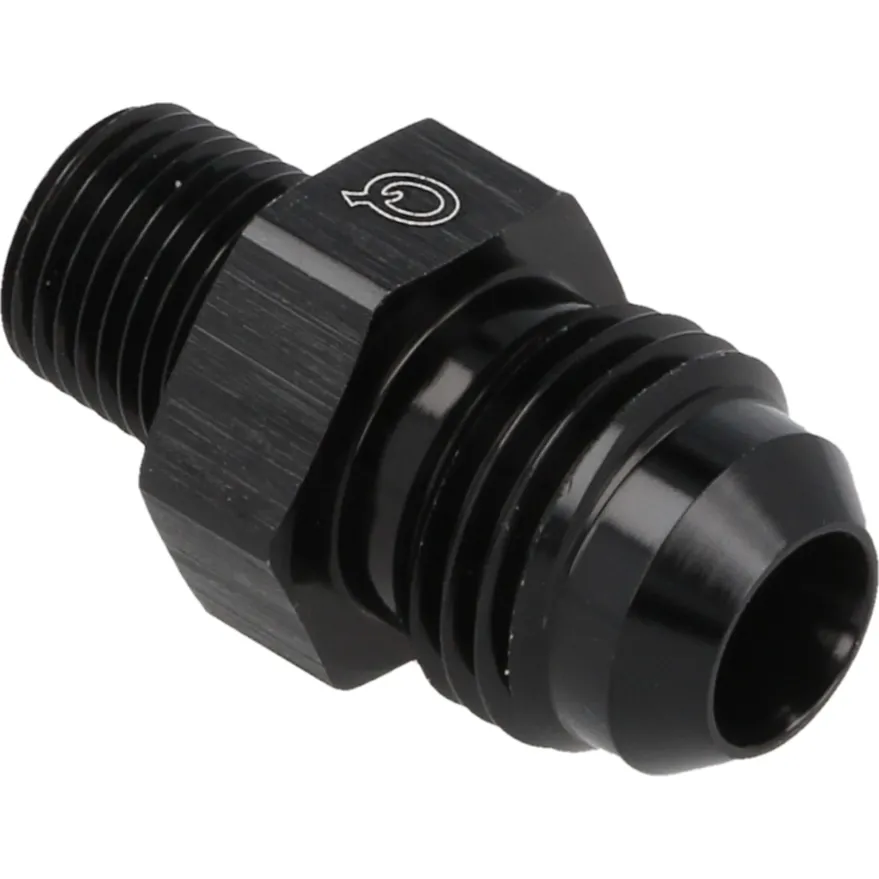 AN3 - 1/8 NPT Adapter Hane/Hane - Svart QSP