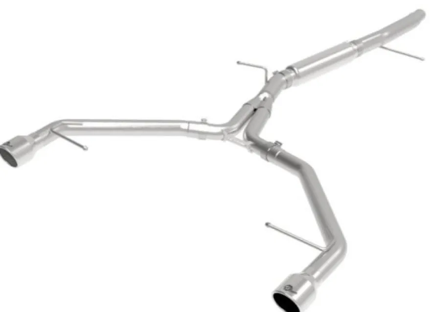 Audi A4 B9 2017-2019 2.0L (t) MACHForce XP 3in-2.5in SS Sportavgassystem Axle-Back aFe Power - Polerade Utblås