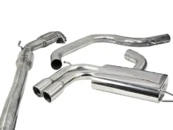 Audi A3 (8P) 2.0 TFSI 2WD (3 & 5-dörrars) 04-12 Turboback-sportavgassystem (Med Sportkatalysator & Ej Ljuddämpat) Cobra Sport
