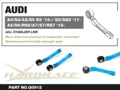 AUDI A4/S4/A5/S5 B9 16- / Q5/SQ5 17- / A6/S6/RS6/A7/S7/RS7 18- Bakre Justerbara Stab.Stag Hardrace