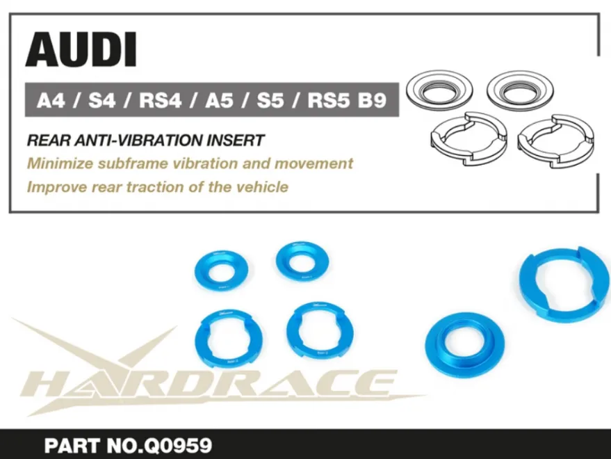 AUDI A4/S4/RS4/A5/S5/RS5 B9 16- Insats Bakre Subframe Hardrace