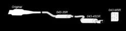 Audi 80-S2/RS2 B4-8C 1991-1994 Rostfritt Sportavgassystem Catback TA Technix