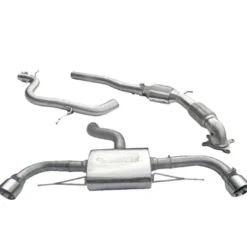 Audi TT 1.8 & 2.0 TFSI (Mk2) (2WD) Dubbla Utblås 11- Turboback-sportavgassystem (Med Sportkatalysator) Cobra Sport