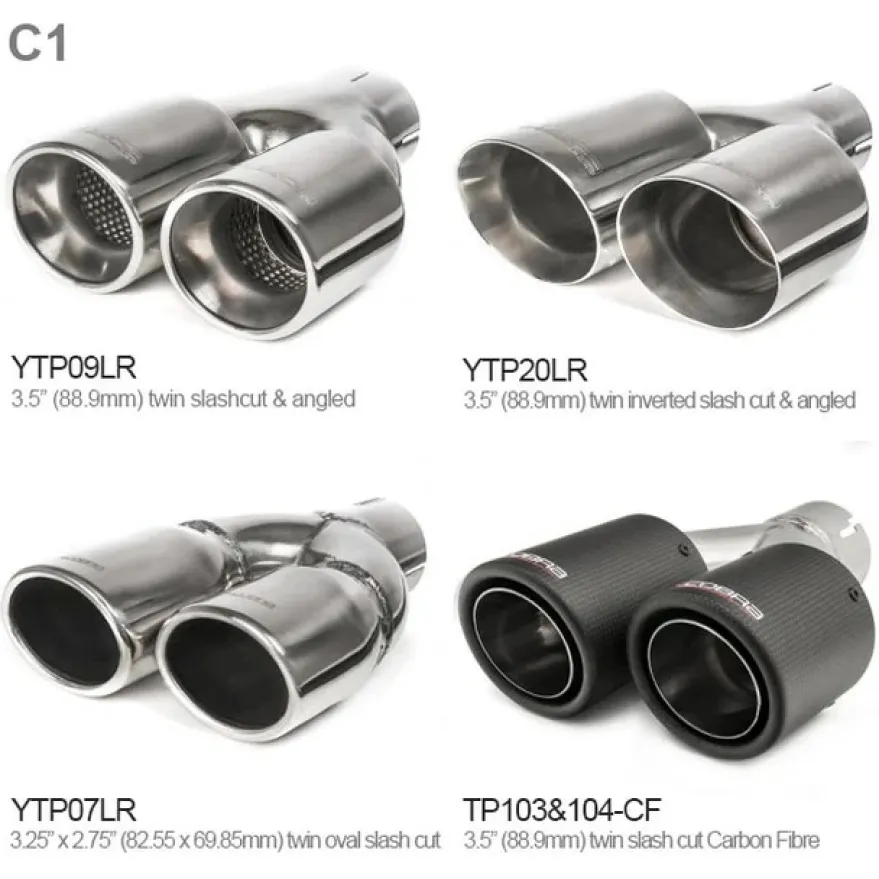 Audi TT 1.8 & 2.0 TFSI (Mk2) (2WD) Quad Exit T/Ps 07-11 Catback Sportavgassystem Cobra Sport