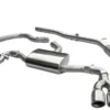 Audi TT 1.8 & 2.0 TFSI(Mk2) (2WD) Quad Exit T/Ps 07-11 Turboback-sportavgassystem (Med De-Cat) Cobra Sport