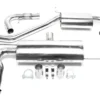 Audi / VW A3, Golf V, Golf Plus A3, Typ 8P, / Golf V, Typ 1K, / Golf Plus, Typ 1KP 2003-2013 Duplex Rostfritt Stål Racingavgassystem TA Technix