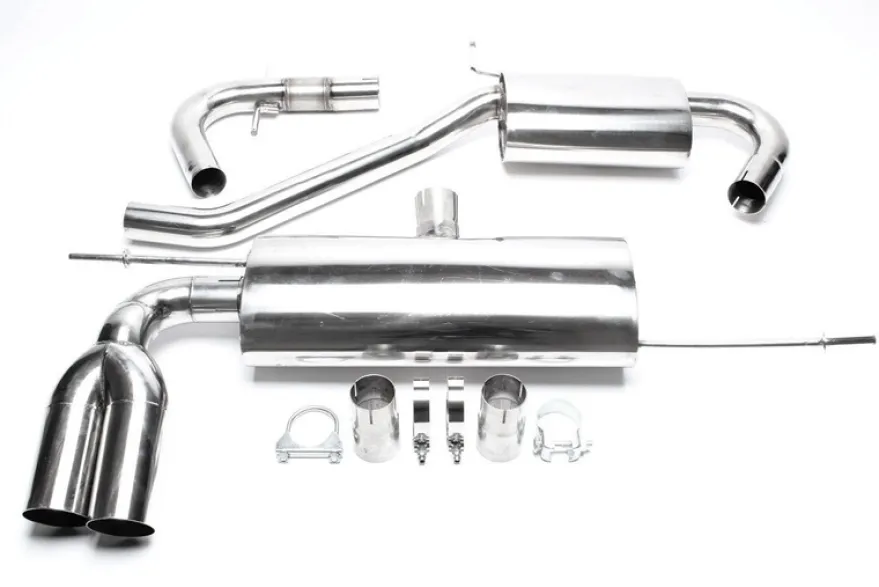 Audi / VW A3, Golf V, Golf Plus A3, Typ 8P, / Golf V, Typ 1K, / Golf Plus, Typ 1KP 2003-2013 Duplex Rostfritt Stål Racingavgassystem TA Technix