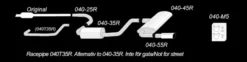 Audi/VW Golf V/VI/A3 1K/5K / 8P 2003- Rostfritt Sportavgassystem Catback TA Technix