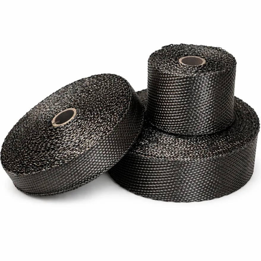 Avgasbandage Titanium Twill Svart Bahnmeister