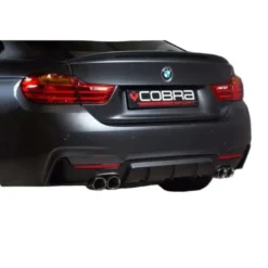 BMW 435D (F32/F33/F36) 2013+ 3 Quad Exit M4 Style Sportavgassystem Konvertering Cobra Sport