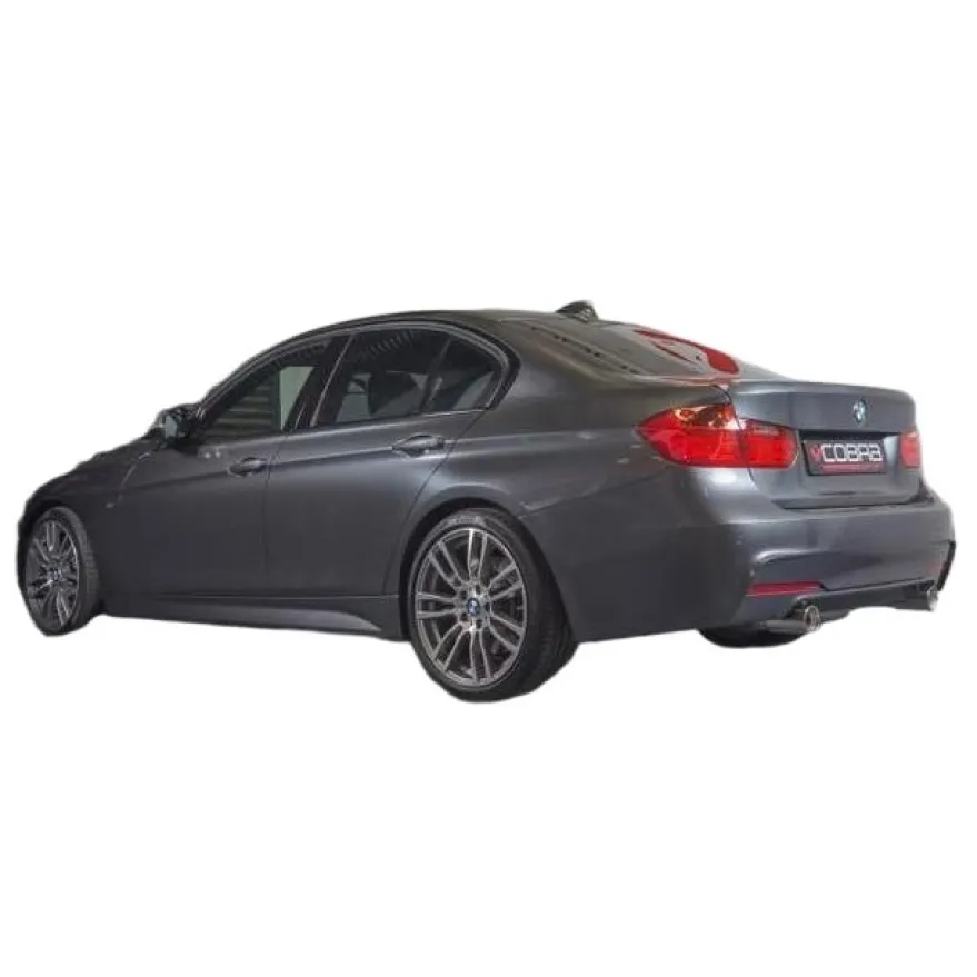 BMW 330D (F30, F31) Sedan & Touring LCI 15-19 340i-Style Dual Exit Bakre Ljuddämpare (Passar tillsammans med Cobras diffuser) Cobra Sport