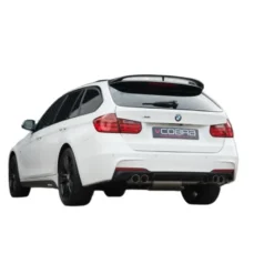 BMW 330D (F30, F31) Sedan & Touring LCI 15-19 Quad Exit Bakre Ljuddämpare (Passar tillsammans med Cobras diffuser) Cobra Sport