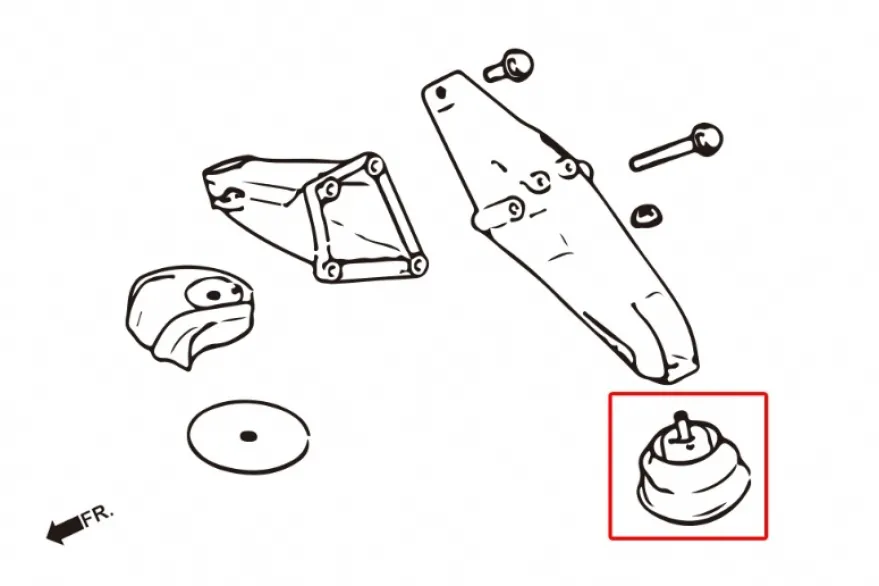 BMW E36 / E46 / Z3 / Z4 Förstärkta Motorfästen (Street-version) Hardrace