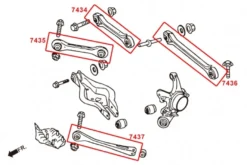 BMW F30 / F20 Bakre Toe-stag Hardrace