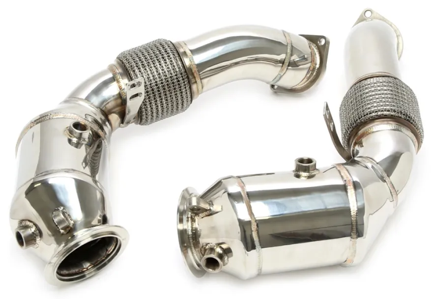 BMW F07/F10/F11 / F12,F13,F14 / F01/F02/F03 / X5 E70 / X6 E71 N63-Motor 2008-2012 Downpipe Utan Katalysator TA Technix