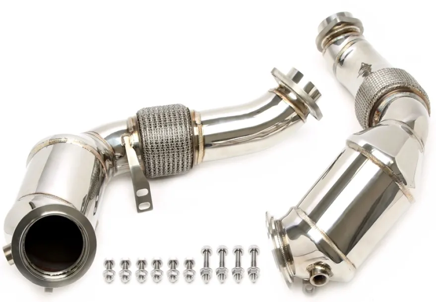 BMW F07/F10/F11 / F12,F13,F14 / F01/F02/F03 / X5 E70 / X6 E71 N63-Motor 2008-2012 Downpipe Utan Katalysator TA Technix