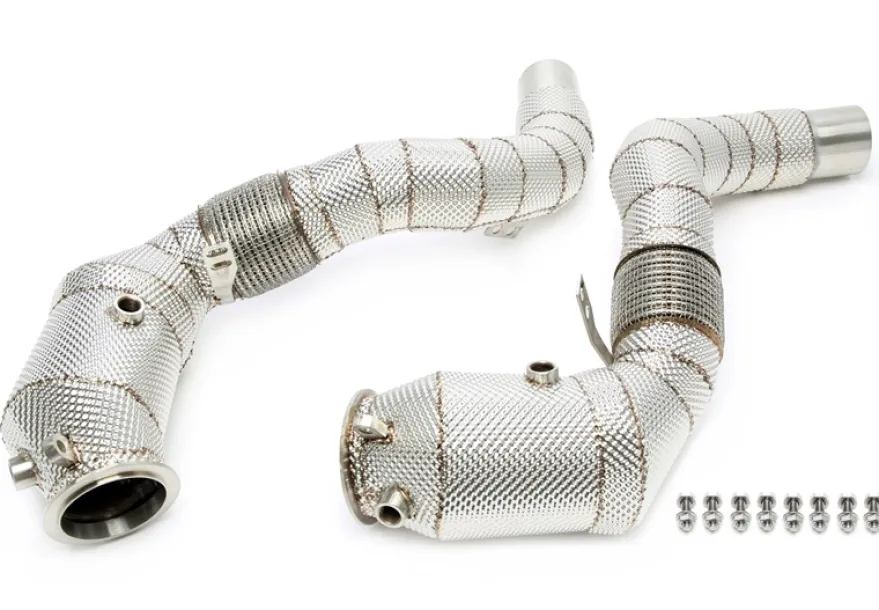 BMW F07/F10/F11 / F12,F13,F06 / F01,02,F03 / X5 F15 / X6 F16 N63N-Motor 2013-2018 Downpipe Med Katalysator TA Technix