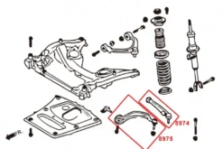 BMW F10 / F11 / F12 / F13 Främre Nedre - Bakre Stag Hardrace