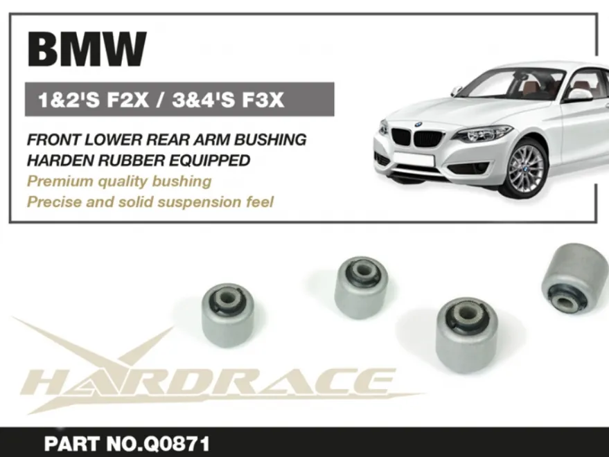BMW F2x/ F3x/ F25/F26 Främre Nedre Bakre Länkarmsbussningar Hardrace