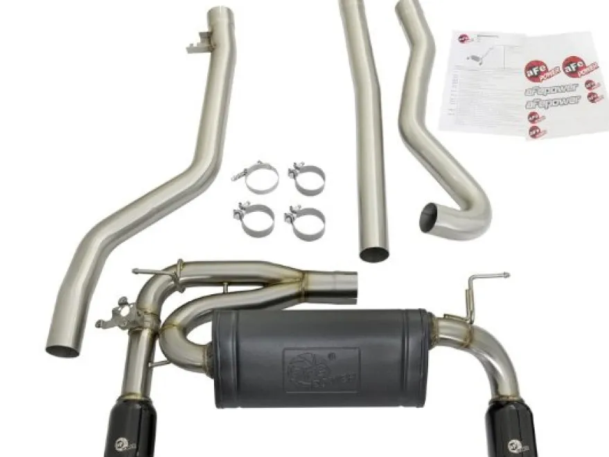 BMW 340i (F30/34) / 440i (F32/33/36) 2016-2020 3.0L (t) B58 MACHForce XP Cat-Back Sportavgassystem aFe Power - Svarta Utblås