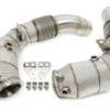 BMW M5 F10/ M6 F12/F13/F06 S63 B44 Motor 2012-2018 Downpipe Med Katalysator & Värmeskydd TA Technix