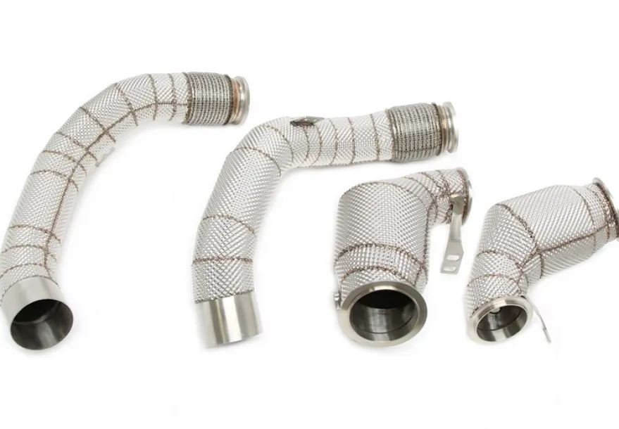 BMW M5 F90 / M8 F91/F92/F93 S63-Motor 2017-2020 Downpipe Med Katalysator & Värmeskydd TA Technix
