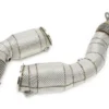 BMW M2 F87 / M3 F80 / M4 F82/F83 S55-Motor 2014-2020 Downpipe Med Katalysator & Värmeskydd TA Technix