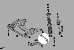 BMW 5-Serie GT F07 / 7-Serie F01/F02 Främre Nedre - Bakre Länkarmar (Endast RWD) Hardrace