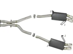 BMW Z4 M (E85/86) 2006-2008 3.2L S54 MACH Force-Xp 2-1/2in 304 SS Cat-Back Sportavgassystem aFe Power - Polerade Utblås